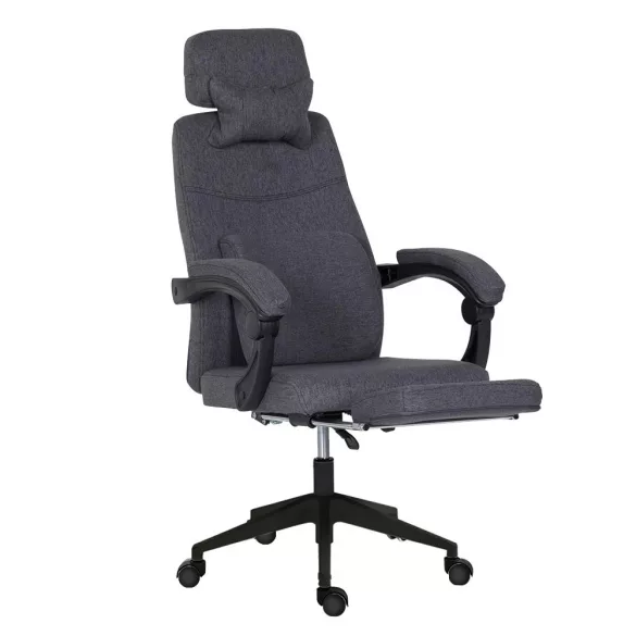 Headrest Office Swivel Chair - Available in Multiple Colors - Dark Gray