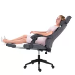 Headrest Office Swivel Chair - Available in Multiple Colors - Dark Gray
