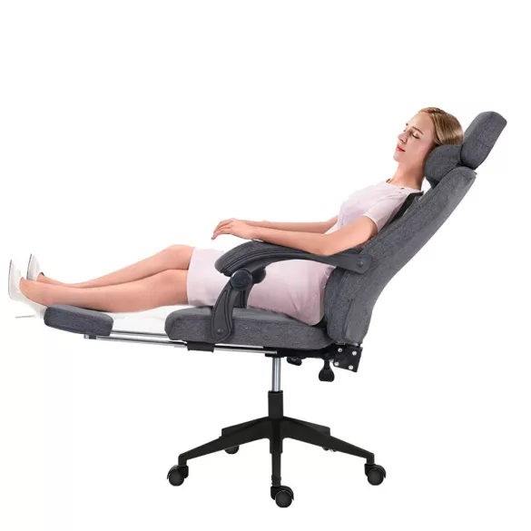 Headrest Office Swivel Chair - Available in Multiple Colors - Dark Gray