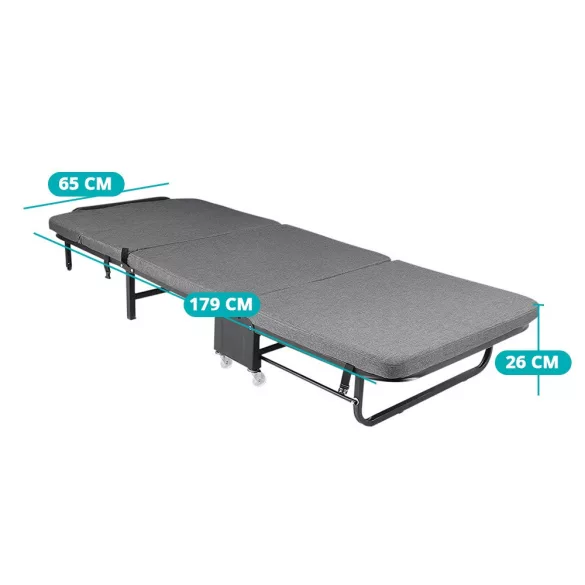 Folding Guest Bed in Multiple Types - Grey