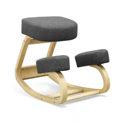 Balance-Enhancing Kneeling Chair - Multiple Types - Gray