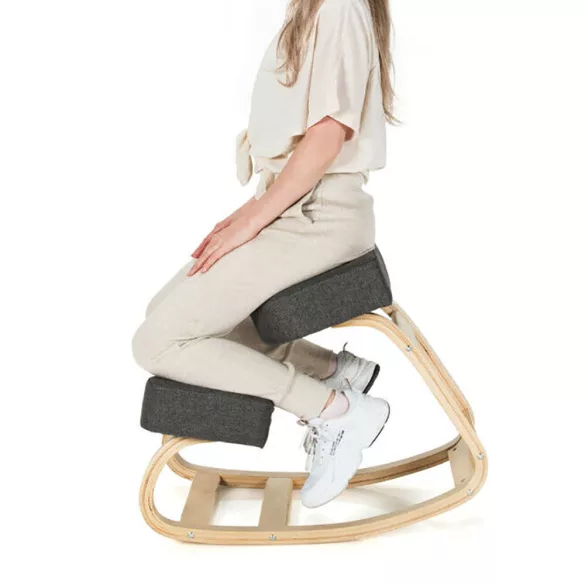 Balance-Enhancing Kneeling Chair - Multiple Types - Gray