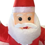 Inflatable Christmas Figures - Santa in Chimney