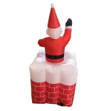 Inflatable Christmas Figures - Santa in Chimney