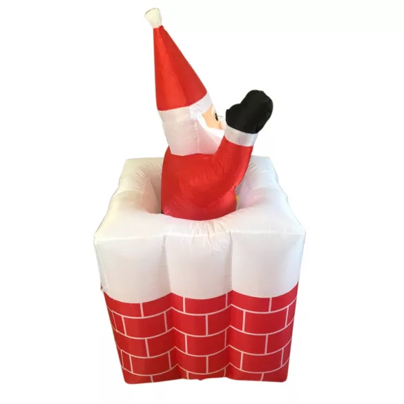 Inflatable Christmas Figures - Santa in Chimney