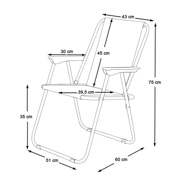 Fishing Chair, 2 pcs