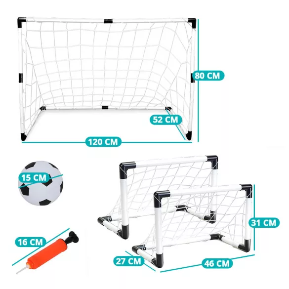 2-in-1 Soccer Goal Set