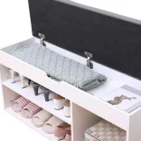 Shoe Storage Bench with Padded Seat