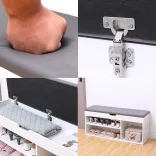 Shoe Storage Bench with Padded Seat