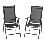 Folding Aluminum Garden Chair, 2pcs
