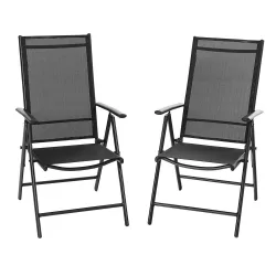 Folding Aluminum Garden Chair, 2pcs