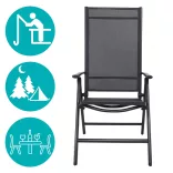 Folding Aluminum Garden Chair, 2pcs