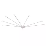 Umbrella-shaped shower curtain holder