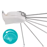 Umbrella-shaped shower curtain holder