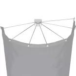 Umbrella-shaped shower curtain holder