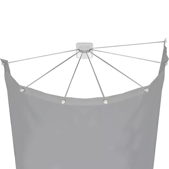 Umbrella-shaped shower curtain holder
