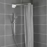 Umbrella-shaped shower curtain holder