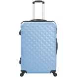 Travel Suitcase Set with Cosmetic Bag, Available in Multiple Colors - Steel Blue