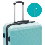 Travel Suitcase Set with Cosmetic Bag, Available in Multiple Colors - Mint Green