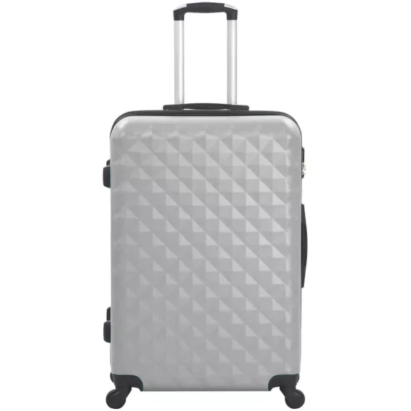 Travel suitcase set with cosmetic bag, available in multiple colors - gray