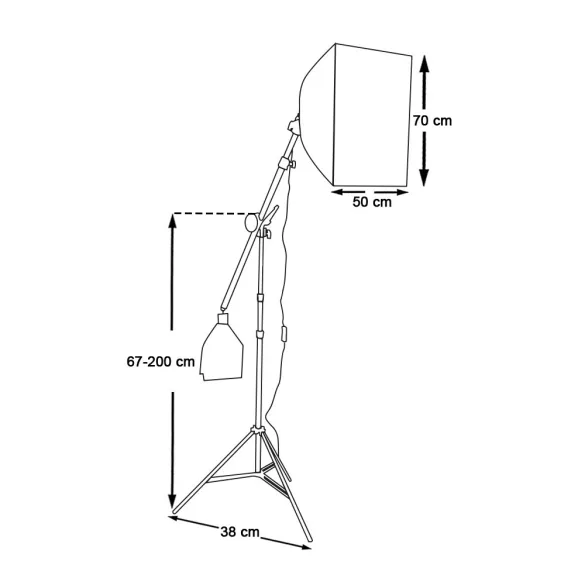 Studio Lighting with Carrying Bag