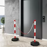 Traffic Post Set with Chain - 4 pcs