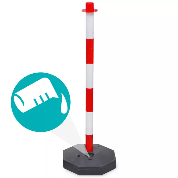 Traffic Post Set with Chain - 4 pcs