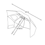 Beach Umbrella 223 cm
