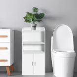 Small Bathroom Cabinet, White