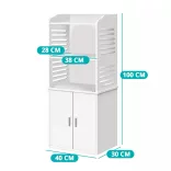 Small Bathroom Cabinet, White
