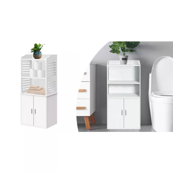 Small Bathroom Cabinet, White