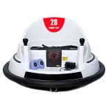 Electric Kids Bumper Car 6V, Battery + Remote Control, White