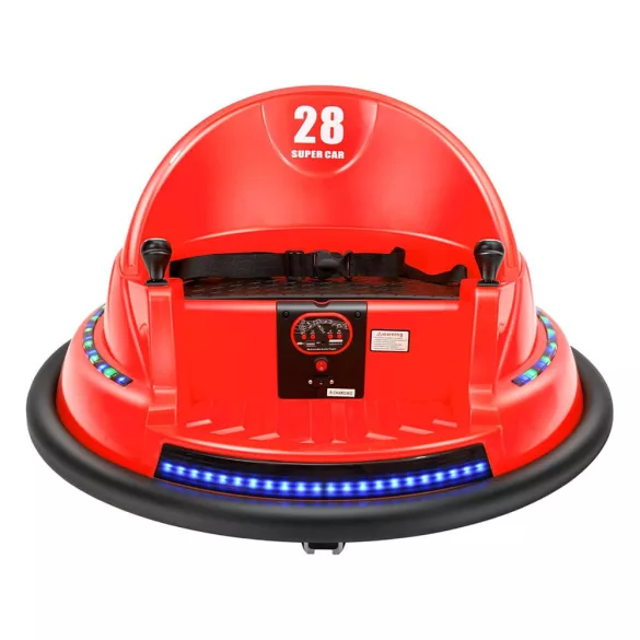 Electric Kids Bumper Car 6V, with Battery, Remote Control, Red