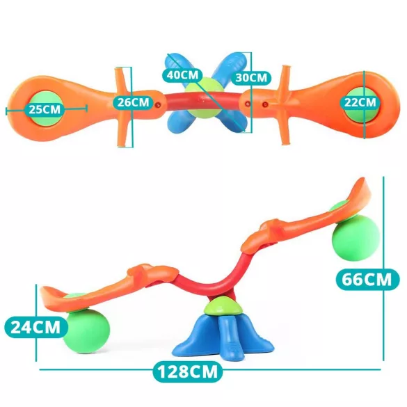 360-degree Rotating Plastic Seesaw