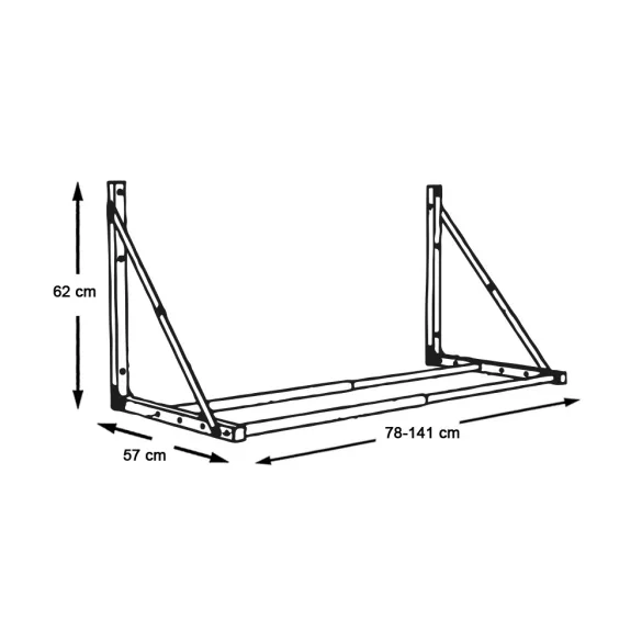 Wall-Mounted Tire Rack