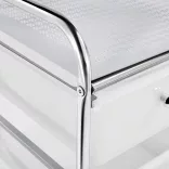 Rolling Storage Cart with 15 Drawers, Multiple Colors - White