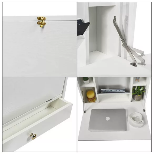 Wall-Mounted Foldable Laptop Holder