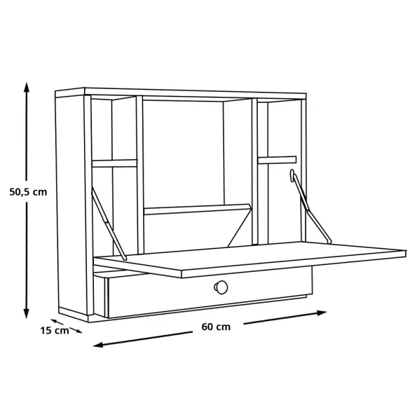 Wall-Mounted Foldable Laptop Holder