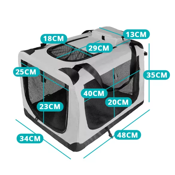 Foldable Pet Carrier Bag, Multiple Types - Size S