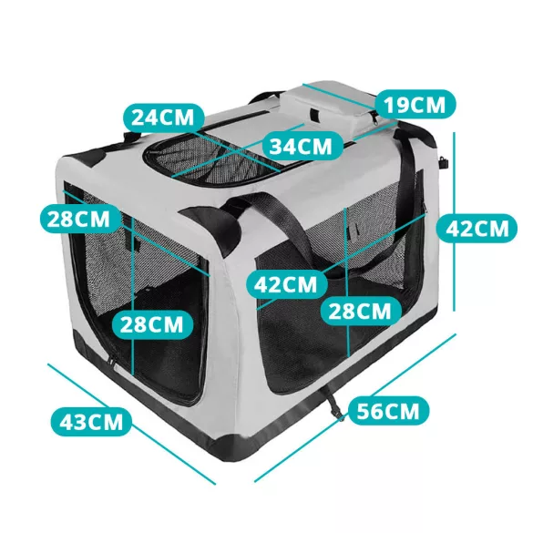 Foldable Pet Carrier Bag, Multiple Types - Size M