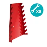Metal Wall Tool Holder Panel with Hooks and Storage