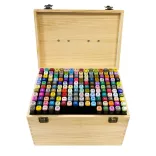 170-piece dual-tip marker set in a paintable wooden box