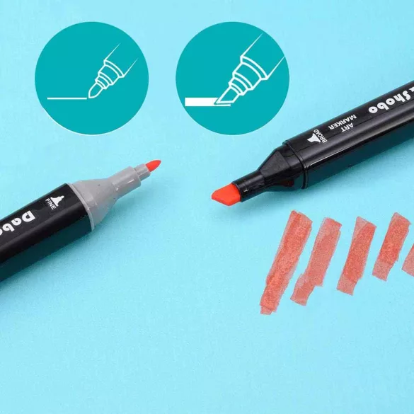 170-piece dual-tip marker set in a paintable wooden box