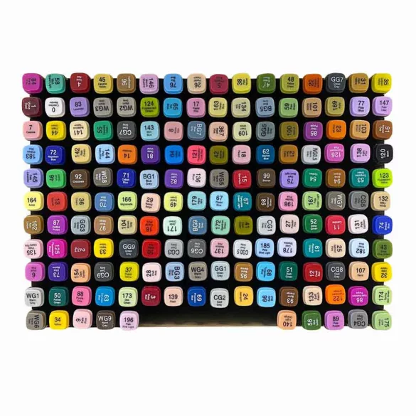 170-piece dual-tip marker set in a paintable wooden box