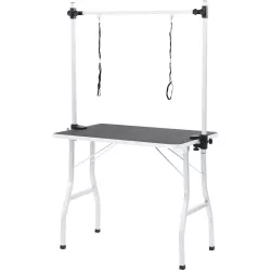 Pet Grooming Table with Two Restraint Arms