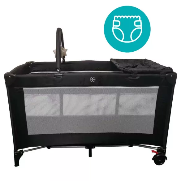 Travel Bed with Changing Mat and Play Arch