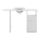 Manicure table with built-in extractor and 3 drawers
