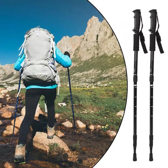 Telescopic Trekking Poles, 1 Pair