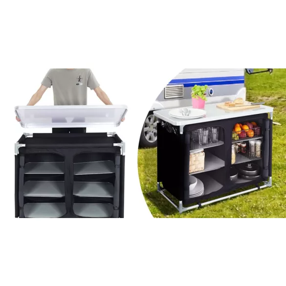 Portable Shelf Storage for Camping