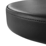 Cosmetic Chair with Backrest, Multiple Colors - Black
